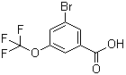 结构式 CAS# 453565-90-7, 3-溴-5-三氟甲氧基苯甲酸