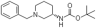 (S)-1-Benzyl-3-N-Boc-aminopiperidine molecular structure (CAS 454713-13-4)