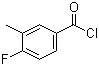 4-氟-3-甲基苯甲酰氯分子结构 (CAS 455-84-5)
