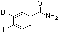 structure of CAS# 455-85-6, 3-Bromo-4-fluorobenzamide;2-Bromo-4-carbamoyl-1-fluorobenzene