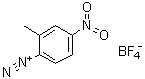 2-甲基-4-硝基偶氮苯四氟硼酸盐分子结构 (CAS 455-90-3)