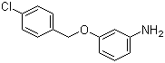 3-[(4-氯苯基)甲氧基]苯胺分子结构 (CAS 455280-08-7)