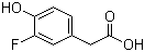 3-氟-4-羟基苯乙酸分子结构 (CAS 458-09-3)