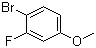 4-溴-3-氟苯甲醚分子结构 (CAS 458-50-4)