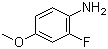 结构式 CAS# 458-52-6, 2-氟-4-甲氧基苯胺