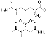 L-Arginine N-acetyl-L-asparaginate molecular structure (CAS 4584-43-4)
