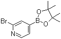 2-溴吡啶-4-硼酸频哪醇酯分子结构 (CAS 458532-82-6)