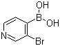 3-Bromopyridine-4-boronic acid molecular structure (CAS 458532-99-5)