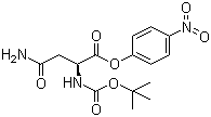 Boc-L-天冬酰胺 4-硝基苯酯分子结构 (CAS 4587-33-1)