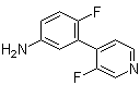 4-(5-Amino-2-fluorophenyl)-3-fluoropyridine molecular structure (CAS 462652-33-1)
