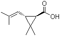 (+)-反式-菊酸分子结构 (CAS 4638-92-0)