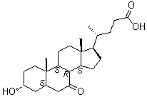 3alpha-Hydroxy-7-oxo-5beta-cholic acid molecular structure (CAS 4651-67-6)