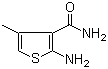 结构式 CAS# 4651-97-2, 2-氨基-4-甲基噻吩-3-甲酰胺