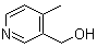 structure of CAS# 4664-27-1, 4-Methyl-3-pyridinemethanol;4-Picoline-3-methanol; NSC 30040