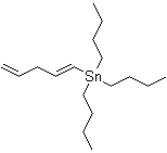 三丁基(1E)-1,4-戊二烯-1-基-锡烷分子结构 (CAS 466696-62-8)