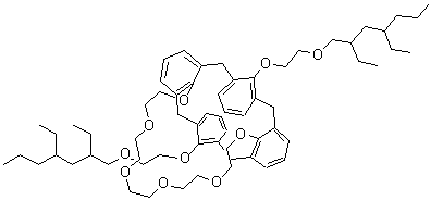 32,35-Bis[2-[(2,4-diethylheptyl)oxy]ethoxy]-6,7,9,10,12,13,15,16,18,19-decahydro-31H-4,21-(methano[1,3]benzenomethano)-26,30-metheno-25H-dibenzo[q,z][1,4,7,10,13,16]hexaoxacycloheptacosin molecular structure (CAS 467435-58-1)