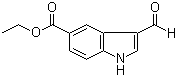 3-Formyl-1H-indole-5-carboxylic acid ethyl ester molecular structure (CAS 467458-46-4)