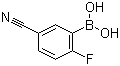 5-Cyano-2-fluorophenylboronic acid molecular structure (CAS 468718-30-1)