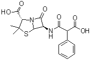 Carbenicillin molecular structure (CAS 4697-36-3)