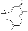 结构式 CAS# 471-05-6, (2E,6E,10E)-2,6,9,9-四甲基-2,6,10-环十一碳三烯-1-酮