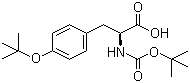 Boc-O-叔丁基-L-酪氨酸分子结构 (CAS 47375-34-8)