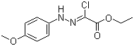 Ethyl (2Z)-chloro[(4-methoxyphenyl)hydrazono]acetate molecular structure (CAS 473927-63-8)