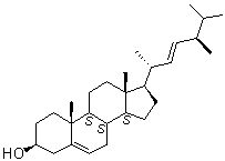 结构式 CAS# 474-67-9, 菜子甾醇