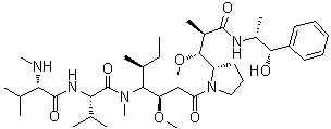 Monomethylauristatin E molecular structure (CAS 474645-27-7)
