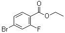 structure of CAS# 474709-71-2, 4-Bromo-2-fluorobenzoic acid ethyl ester;Ethyl 4-bromo-2-fluorobenzoate