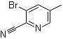 structure of CAS# 474824-78-7, 3-Bromo-5-methyl-2-pyridinecarbonitrile