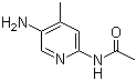 结构式 CAS# 475060-18-5, N-(5-氨基-4-甲基吡啶-2-基)乙酰胺