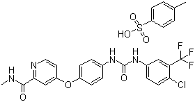 Sorafenib tosylate molecular structure (CAS 475207-59-1)