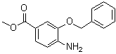 4-Amino-3-(phenylmethoxy)benzoic acid methyl ester molecular structure (CAS 475215-88-4)