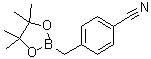 4-[(4,4,5,5-四甲基-1,3,2-二氧杂环戊硼烷-2-基)甲基]苯甲腈分子结构 (CAS 475250-43-2)