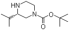 (S)-1-Boc-3-isopropylpiperazine molecular structure (CAS 475272-54-9)