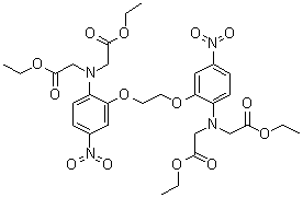 N,N'-[1,2-Ethanediylbis[oxy(4-nitro-2,1-phenylene)]]bis[N-(2-ethoxy-2-oxoethyl)glycine] diethyl ester molecular structure (CAS 475578-65-5)