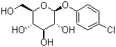 4-氯苯基 beta-D-吡喃葡萄糖苷分子结构 (CAS 4756-30-3)