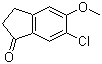 6-Chloro-2,3-dihydro-5-methoxy-1H-inden-1-one molecular structure (CAS 475654-43-4)