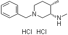 cis-1-Benzyl-N-methyl-4-methylpiperidin-3-amine dihydrochloride molecular structure (CAS 477600-68-3)