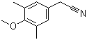 4-Methoxy-3,5-dimethylbenzeneacetonitrile molecular structure (CAS 477808-36-9)