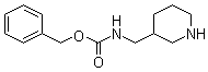 (3-Piperidinylmethyl)carbamic acid phenylmethyl ester molecular structure (CAS 478366-02-8)