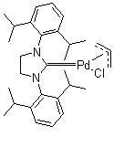 丙烯基[1,3-双(2,6-二异丙基苯基)-2-咪唑烷亚基]氯化钯( II)分子结构 (CAS 478980-01-7)
