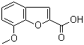 结构式 CAS# 4790-79-8, 7-甲氧基苯并呋喃-2-甲酸