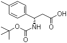 Boc-(R)-3-Amino-3-(4-methylphenyl)propionic acid molecular structure (CAS 479064-97-6)