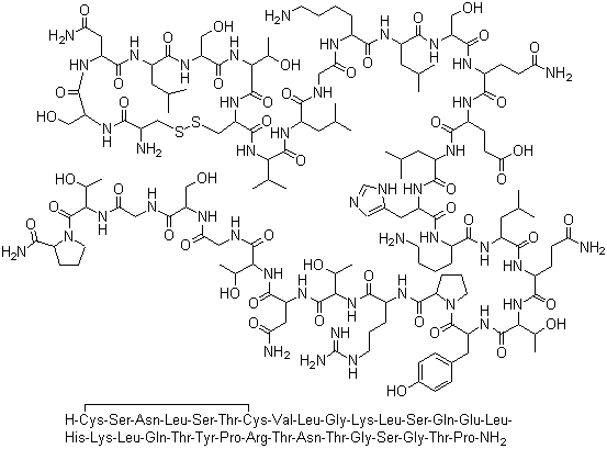 Calcitonin salmon molecular structure (CAS 47931-85-1)