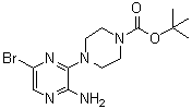 structure of CAS# 479685-13-7, 3'-Amino-6'-bromo-2,3,5,6-tetrahydro-[1,2']bipyrazinyl-4-carboxylic acid tert-butyl ester