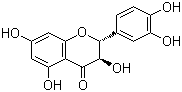 结构式 CAS# 480-18-2, 紫杉叶素; 黄杉素; 花旗松素; (2R,3R)-二氢槲皮素