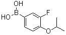 结构式 CAS# 480438-54-8, 3-氟-4-异丙氧基苯硼酸