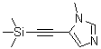 1-Methyl-5-[2-(trimethylsilyl)ethynyl]-1H-imidazole molecular structure (CAS 480439-45-0)