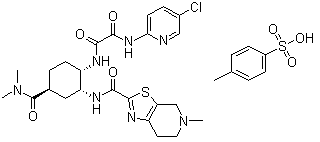 结构式 CAS# 480449-71-6, 伊多塞班对甲苯磺酸盐